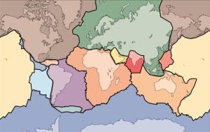 Tectonic s Divergent Boundary Are pieces of Earth s crust that moves atop a fluid-like mantle tectonics comes from a Greek word meaning one who constructs The theory developed in the late 1960 s