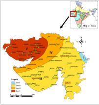 Location of Gujarat,