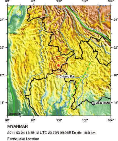 Most of the relative motion between these two plates in Myanmar region is focused on the Sagaing fault, which is a major north-striking, right-lateral fault that has