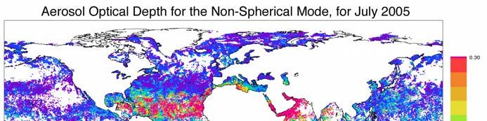 Information on the aerosol size can be derived from multiple spectral bands. For example MODIS derives information on small and coarse particles from the wavelengths in the visible and near-infrared.
