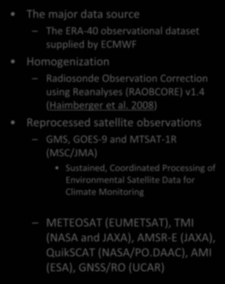 Processing of Environmental Satellite Data for
