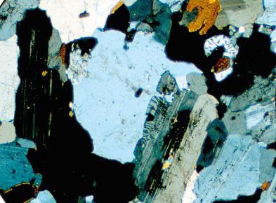 Crystalline Igneous Textures Interlocking mineral grains from