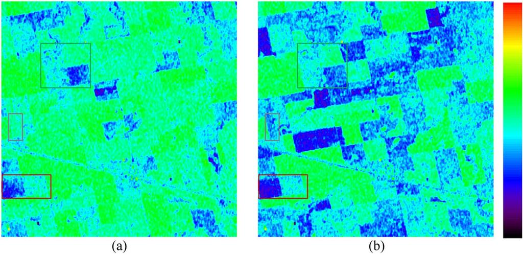 MARINO et al.: NEW POLARIMETRIC CHANGE DETECTOR IN RADAR IMAGERY 997 Fig. 10. Alpha angle images with Radarsat- data in Indian Head (small area), scaled between 0 and /.