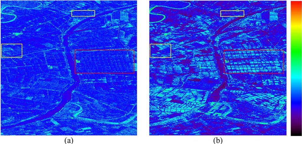 998 IEEE TRANSACTIONS ON GEOSCIENCE AND REMOTE SENSING, VOL. 51, NO. 5, MAY 013 Fig. 13. α angle images with TerraSAR-X.