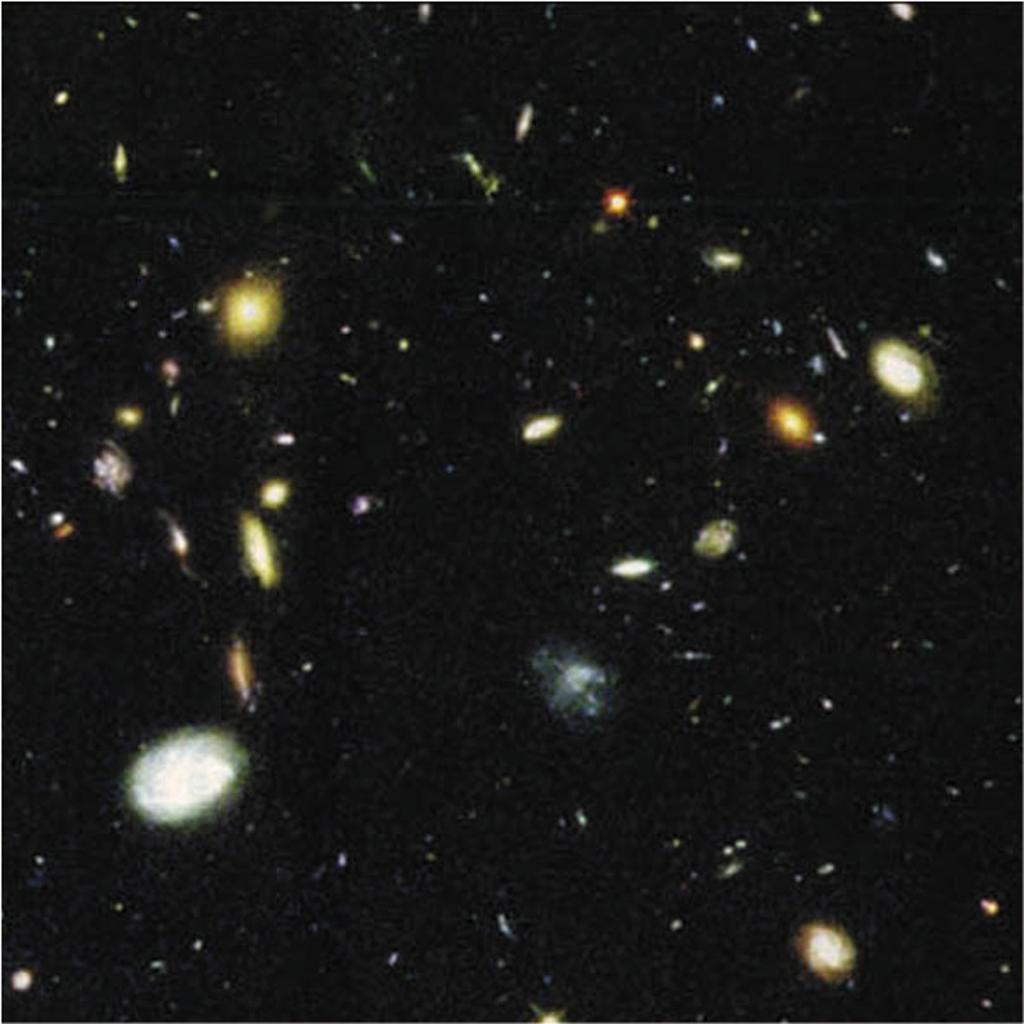 Galaxy formation 1000 million years Galaxies bein to form t = 10 9 years, 18 K : Galaxy Formation Local mass density fluctuations act as seeds for stellar and alaxy formation.