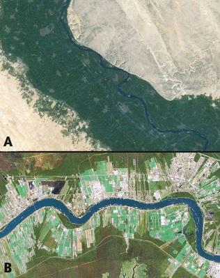 Figure 1 Floodplain and its related features Source: Retrieved from www.geog.unt.edu/mcgregor/1710index.html. Redrawn by J. M. Insaidoo.