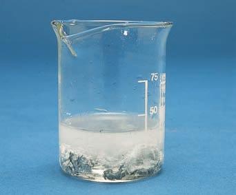 The speed of a reaction Rate of a chemical reaction When zinc is added to dilute sulfuric acid, they react together. The zinc disappears slowly, and a gas bubbles off.