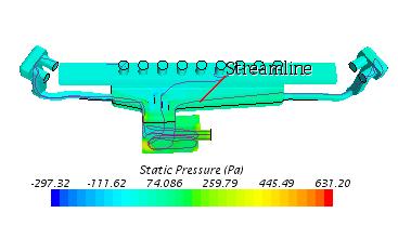 process was obtaned. The flow feld dstrbuton was shown as Fgs. 1-14. Fg. 1 Duct baffle area velocty cloud Fg.