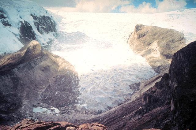 Qori Kalis glacier, Quelccaya ice cap, 1978.
