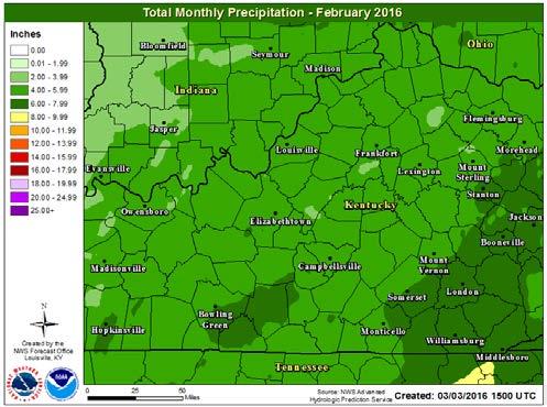 February 2016 February 9, 2016 February was overall a warmer and wetter than normal across the region, despite some cold spells.