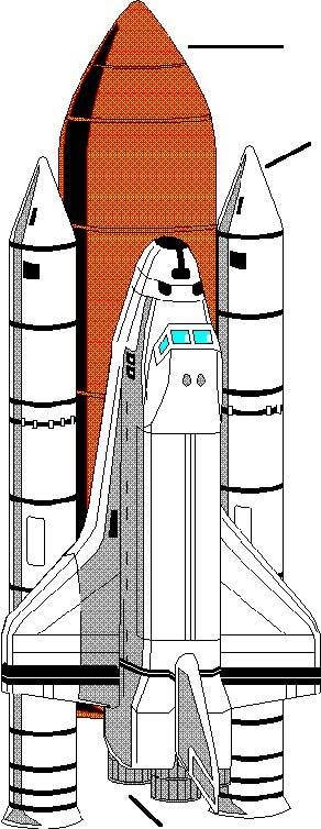 Activity 6, Continued 1. 2. Hint The shuttle Main Engine is made up of a group of 3 engines and is on the back of the orbiter.