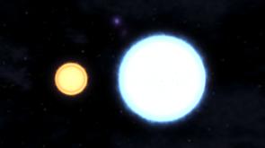 One of those stars turns into a white dwarf!