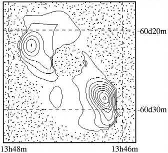 From Tashiro et al. (1998) characterizes the map of u m /u e. Thus, like the west lobe of Fornax A, the radio lobes of Centaurus B also show the tendency of outward increase in the u m /u e ratio.
