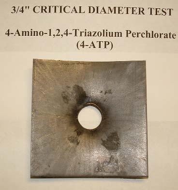 3 mm/usec TT (pressed) ρ = 1.63 g/cm3; shock velocity = 6.