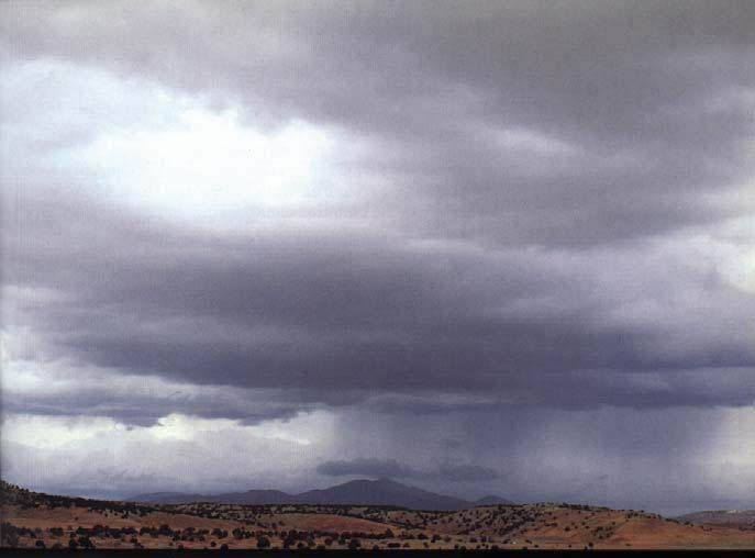 Nimbostratus (Ns) Dark gray clouds associated with