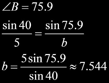 Law of Sines Solution 1 B Solution 2