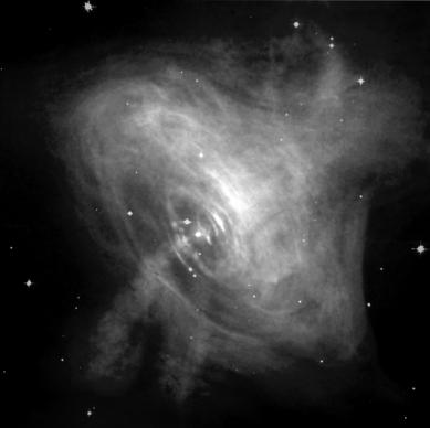 The Crab Pulsar A massive star dies in a explosion. Most of the star is blasted into space. The core that remains can be a neutron star.