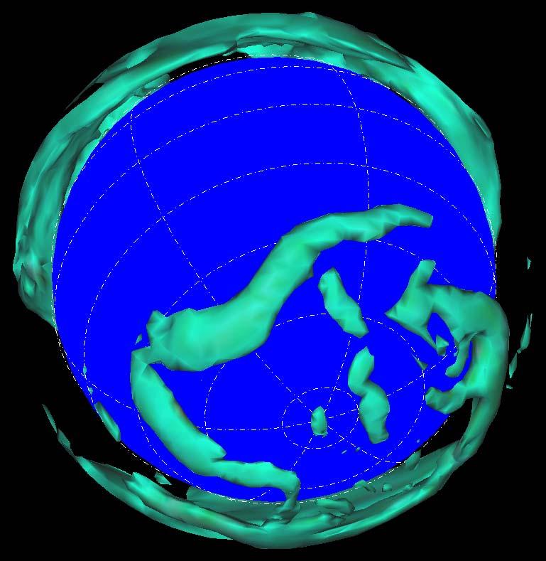 General circulation in an aqua-planet Perpetual Equinox Daily view of the jet stream: