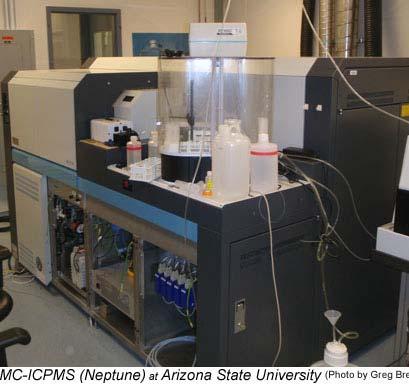 Uranium isotope measurements were performed both at Arizona State University and the University of Frankfurt (Germany) using multi-collector inductively coupled plasma mass spectrometers (MC-ICPMS).