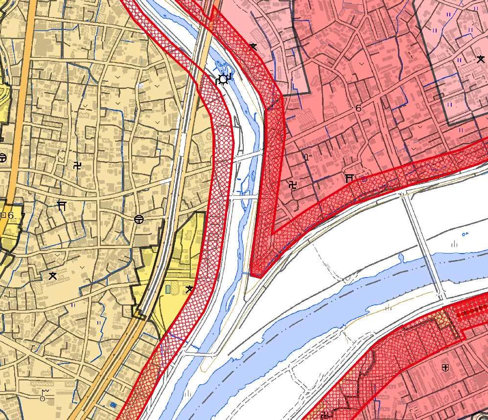 3) Non-structural measures with residents perspective 1) Publishing The anticipated flood risk zone in danger of collapsing of houses Publish The anticipated flood risk zone in danger of collapsing
