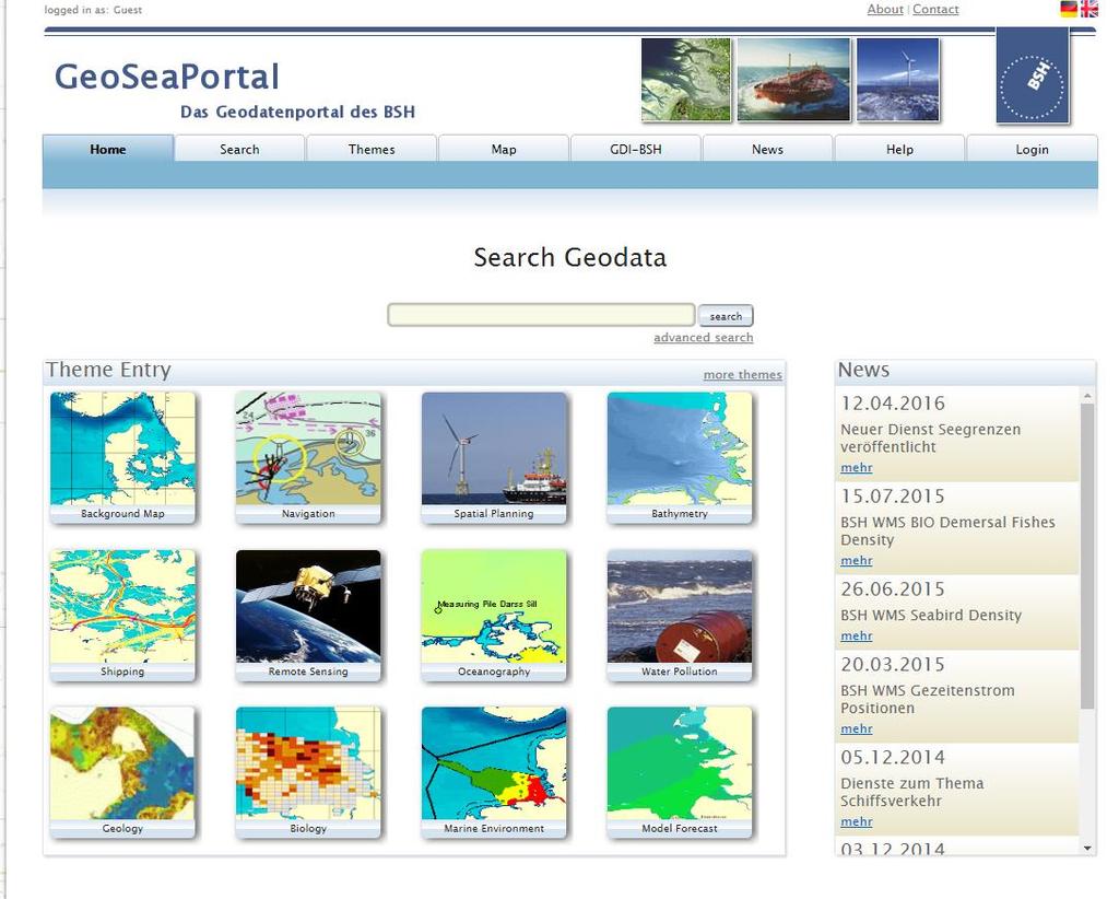 State of Play of Marine Cadastre in Europe GERMANY https://www.geoseaportal.