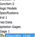 Under Gage 1 is a strm event with a generic date.