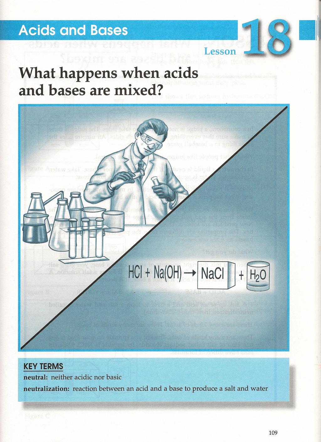 c Acids and Bases ' - II,... Lesson What happens when acids and bases are mixed?