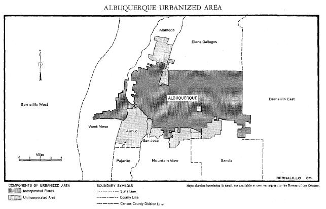 Urbanized Areas, 1950-1990 Adoption of concept to account