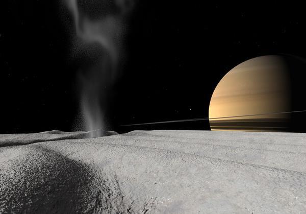 Artist s Conception of Enceladus Walter Myers