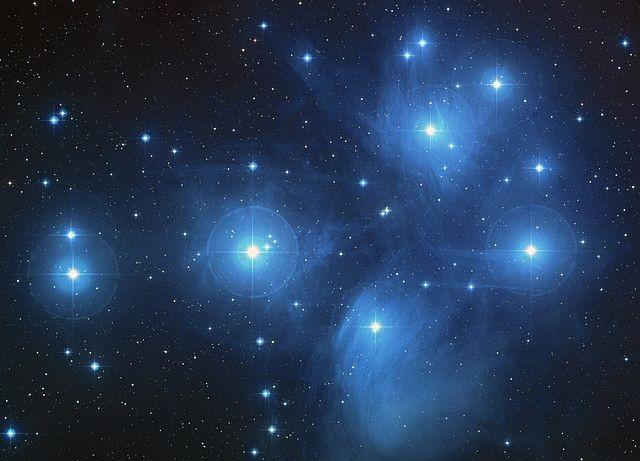 The Pleiades. NASA, ESA, AURA/Caltech, Palomar Observatory. Source: http://hubblesite.