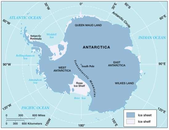 Contemporary Glaciation Antarctic Ice