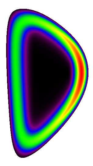 4 a) b) c) FIGURE 1. Unity beta tokamak equilibrium using ITER s geometrical parameters and toroidal field.