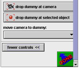 Click on the button that says drop dummy at camera.