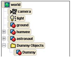 Once you have clicked this button, a folder will appear on your object tree labeled Dummy Objects.