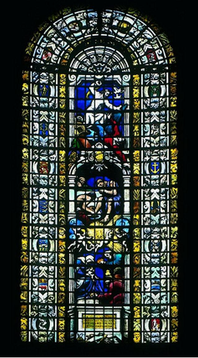 They are made from stained glass. During the Victorian period, all the windows in St. Paul s were stained.. What effect would they have had on the amount of light in St. Paul s? During the Second World War the stained glass was blown out by the force of bombs exploding all around St.