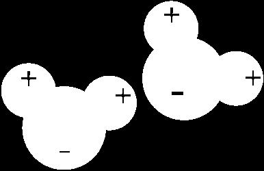 form a water molecule Water is a polar molecule, meaning the positive