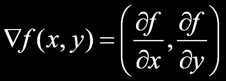 Smoothed Derivative in 2D What is derivative in 2D? Gradient: Gaussian is separable!