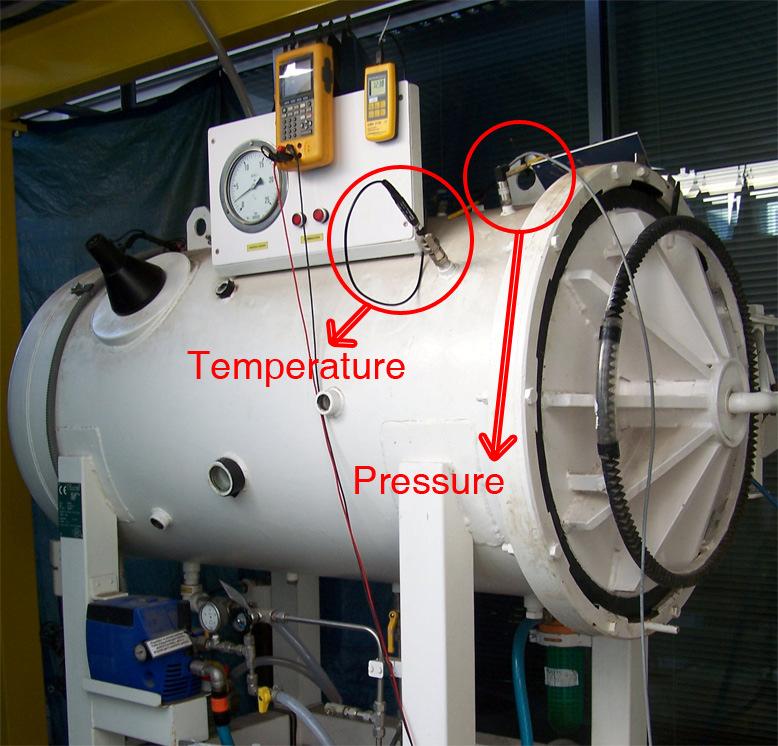 Calibration system for temperature On the other hand, the elements used for the pressure calibration are shown in Figure 2, and consist of: - Hyperbaric chamber - Standard pressure
