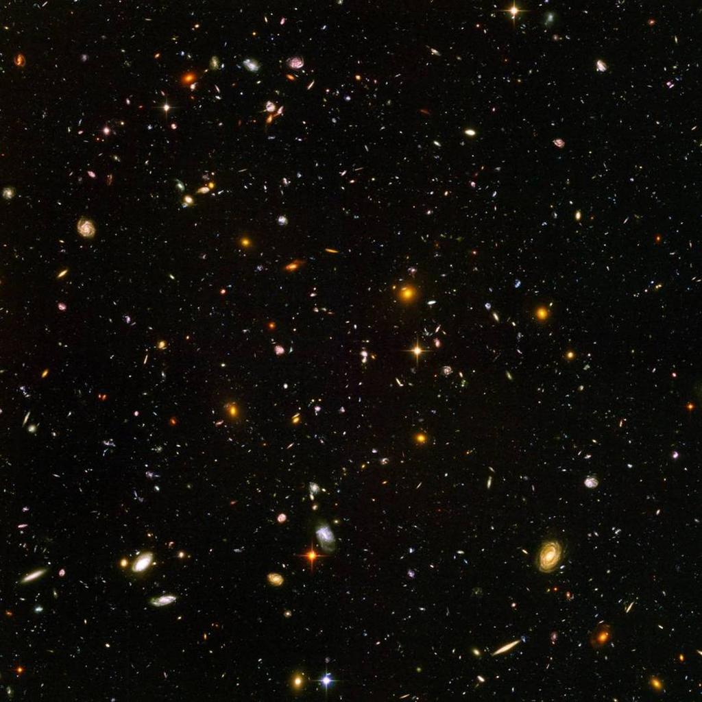 Deep observations show us very distant galaxies