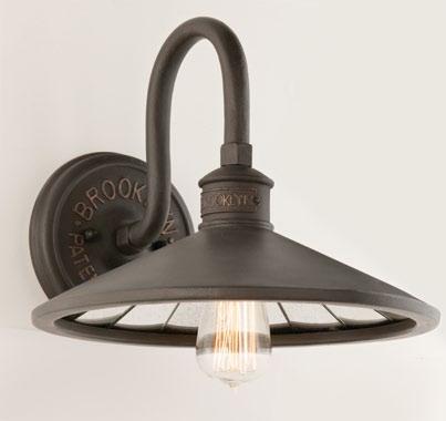 LAMP INCLUDED B3141 7" w 14¼" h 4" p mm: