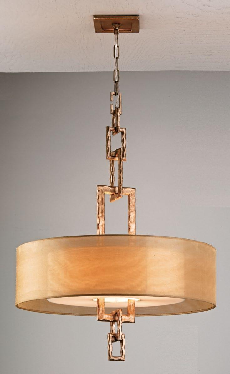 LINK F2875 26" w 35½" h mm: 660 w 902 h 4-60W MED BASE FF2875 4-18W GU24 CFL (INCLUDED) o p t i o n a l links EACH CHANDELIER IS FURNISHED WITH THREE