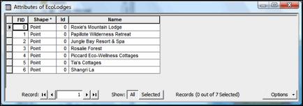 368 5/26/2010 16:11:00 -Figure 1: Organization of GPS data in Excel- 6 To add information fields, right click on the layer and select Open Attribute Table. Click Options, and Add Field.