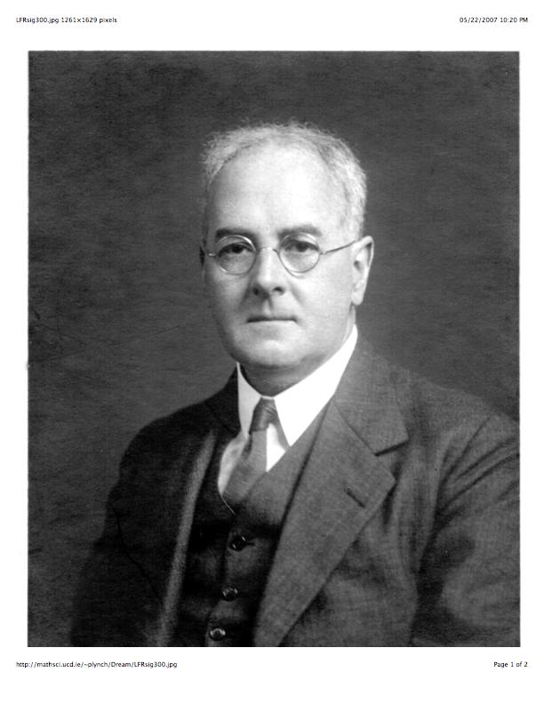 The First Man Who Faced the Challenge was the first man who attempted to make a numerical weather forecast Lewis Fry Richardson (1881-1953) Weather Prediction by Numerical Process, 1922 second