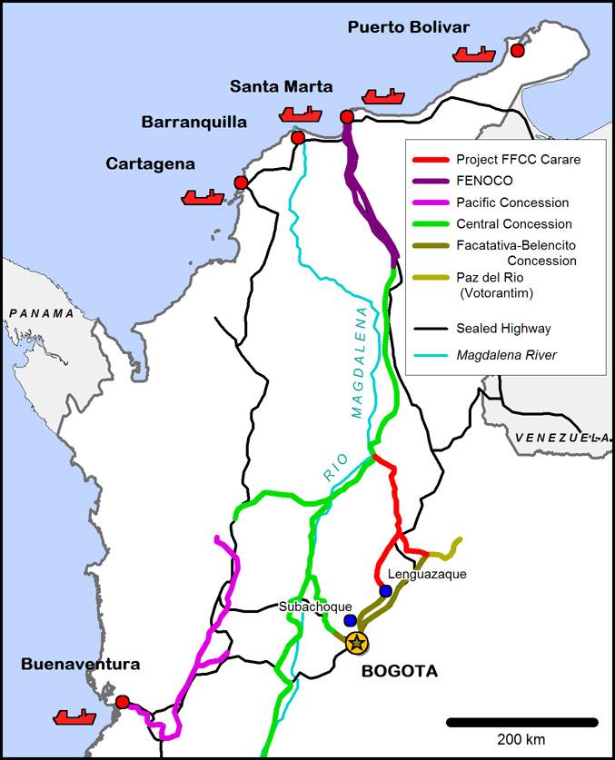 Transportation & Logistics The Subachoque Project area is located approximately 5km by sealed road from the regional town of Subachoque.