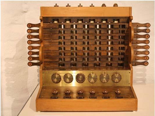 10-teeth gears Gottfried von Leibniz (1614-1716) built a mechanical calculator in 1670 capable of multiplication and division