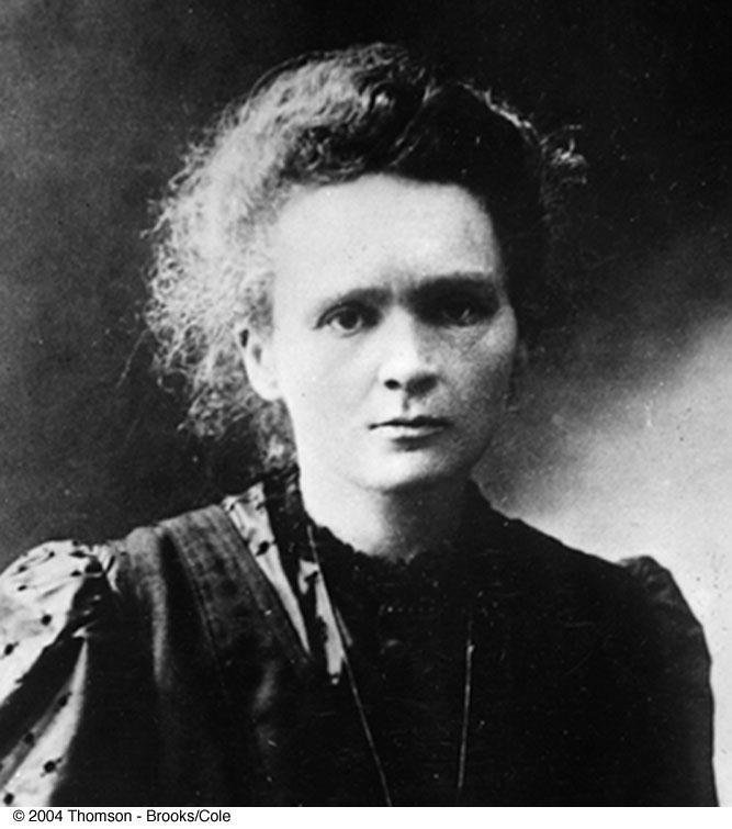 Marie Curie 1867 1934 Polish scientist Shared Nobel Prize in 1903 for studies in radioactive substances Prize in