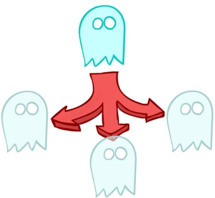 Example: Ghostbusters HMM P(X 1 ) = uniform P(X X ) = usually move clockwise, but