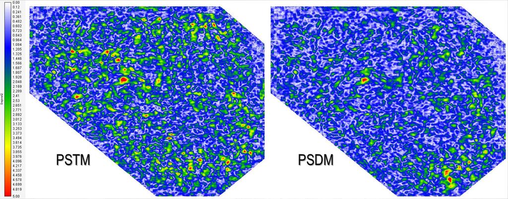 to any combination of overburden heterogeneities and target zone azimuthal anisotropy. In general, there is no way to disentangle these two contributions on PSTM gathers.