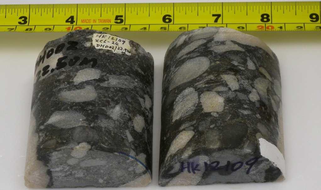 (Yes, 20-50%) With many marble clasts, some quartzite, and occasional andesite clasts Step 3: Carbonate matrix?