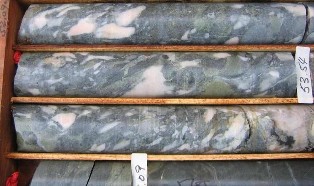 Calcareous Breccia Step 1: Pyroclastic component? (No) Rock Name: Breccia(angular cobbles dominant) Step 2: Marble clast component?